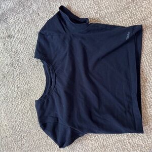 Aritzia TNA Navy Crop Top